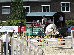 2 sided, 6 digit LED display for horse riding and running, with RS422 data transmission for the scoring system