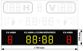 MS160-Basketball multisport LED scoreboard