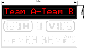 MS160-Basketball multisport LED scoreboard