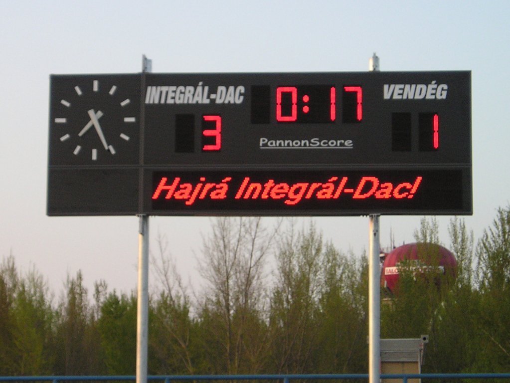 PannonScore soccer scoreboard