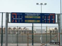 Tennis scoreboard