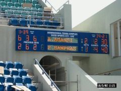 Tennis scoreboard