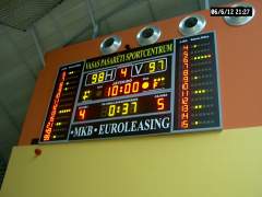 MS160-Extended multisport LED scoreboard system with shotclock, fault and player number display